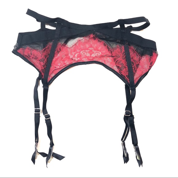 Victoria's Secret Other - NWT Victoria’s Secret Black and Red Garter Belt